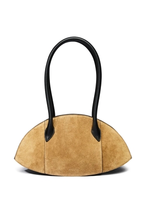 Nina Ricci medium Le Bal suede zip shoulder bag - Neutrals