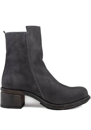 Shoto zip block-heel boots - Grey