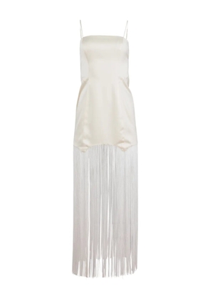 Fleur Du Mal fringe maxi dress - Neutrals