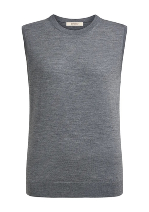 12 STOREEZ sleeveless knitted vest - Grey