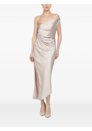 The Sei asymmetric midi dress - Neutrals