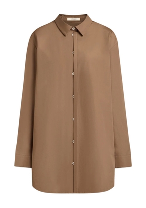 12 STOREEZ buttoned long-sleeve shirt - Brown