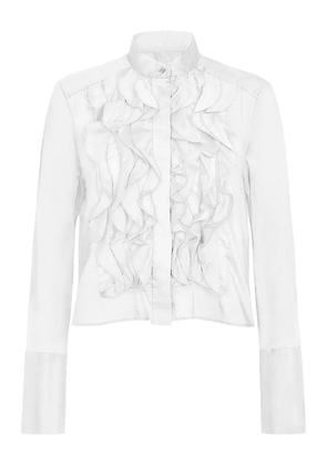 TWP ruffled patti blouse - White