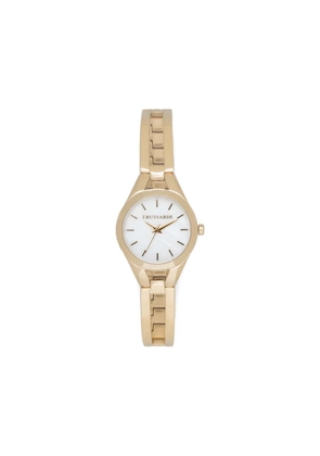 Trussardi Gold Tone 30mm Watch - White