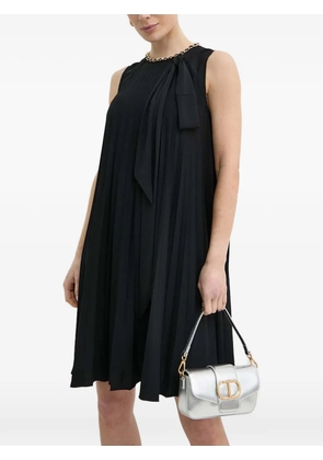 NISSA pleated mini dress - Black