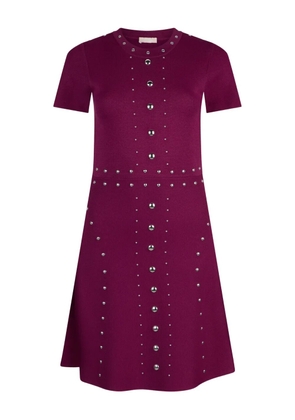 LIU JO studded knitted dress - Purple