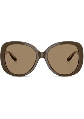 Giorgio Armani round-frame sunglasses - Brown