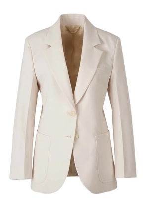 Victoria Beckham side-pocket buttoned blazer - Neutrals