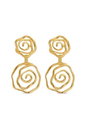Lynyer Floral Vortex Drop earrings - Gold