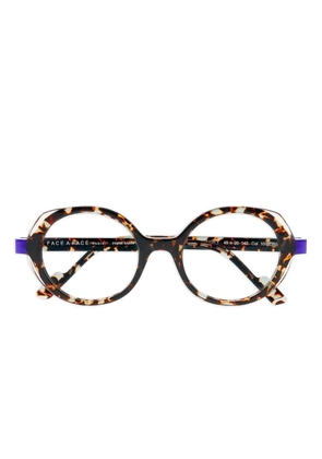Face À Face round-frame tinge1 glasses - Brown
