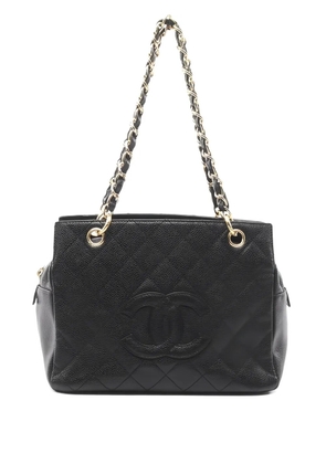 CHANEL Pre-Owned 2002-2003 matelasse chain shoulder bag - Black