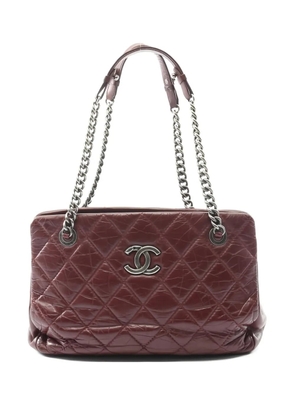 CHANEL Pre-Owned 2012-2013 CC diamond-quilted shoulder bag - Red