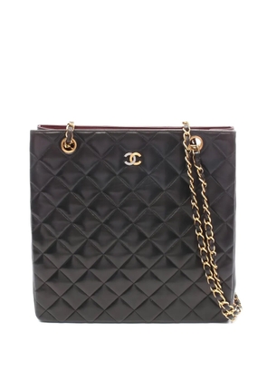 CHANEL Pre-Owned 1994-1996 diamond-quilted chain-strap shoulder bag - Black