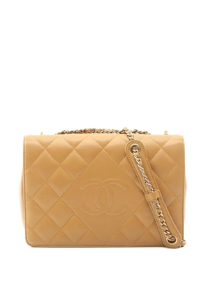 CHANEL Pre-Owned 2013-2014 chain-strap shoulder bag - Neutrals
