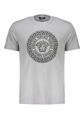 Versace logo-print crew-neck T-shirt - Grey