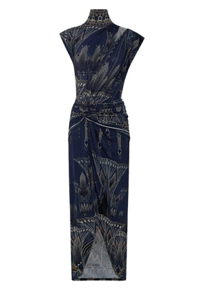 Camilla gathered dress - Blue