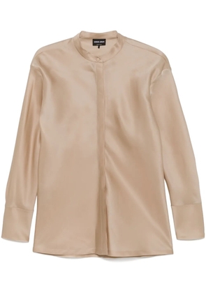 Giorgio Armani silk shirt - Neutrals