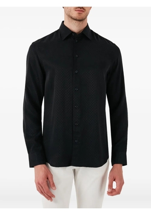 Emporio Armani buttoned pattern shirt - Black