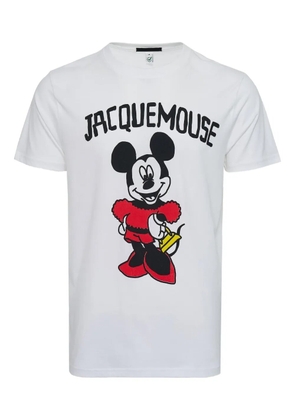 Black Score Mickey Mouse-print t-shirt - White