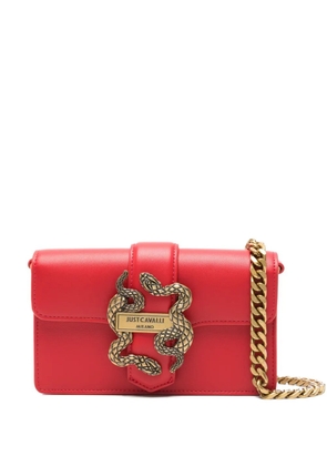 Just Cavalli small snake-buckle chain cross-body bag - Red