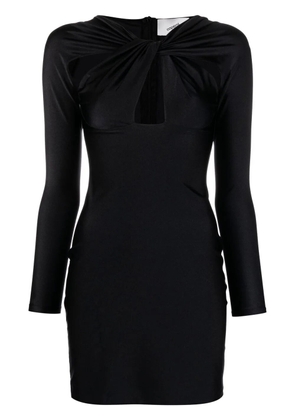 Coperni cut-out twisted mini dress - Black