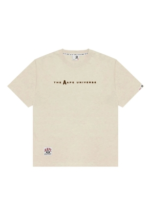 AAPE BY *A BATHING APE® logo graphic T-shirt - Neutrals
