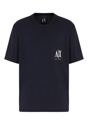 Armani Exchange patch-pocket logo-print T-shirt - Black