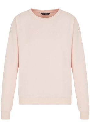 Armani Exchange logo-embroidered sweatshirt - Pink