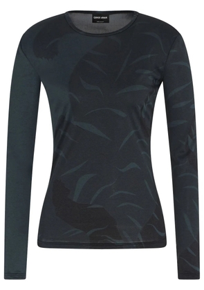 Giorgio Armani silk T-shirt - Black