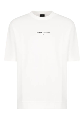 Armani Exchange logo-print T-shirt - White