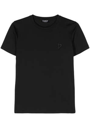 DONDUP logo-embroidered cotton T-shirt - Black