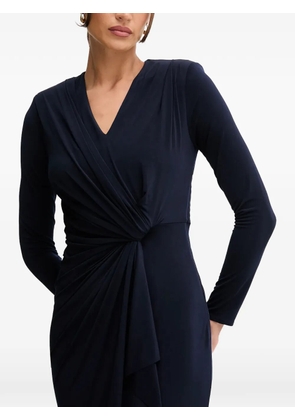 Pedro Del Hierro V-neck midi dress - Blue