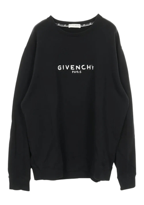 Givenchy Pre-Owned 2010s logo-print crew-neck sweatshirt - Black