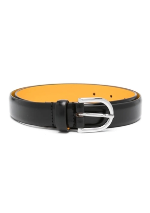 Doucal's leather adjustable belt - Black