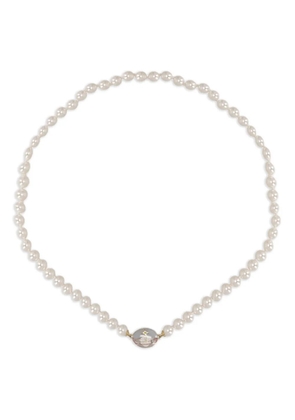 Vivienne Westwood orb pearl necklace - White