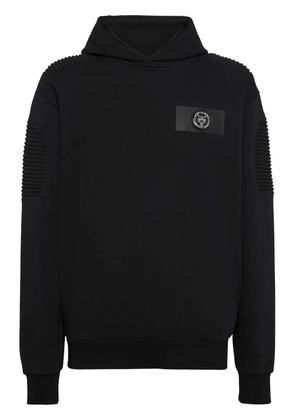 Plein Sport ribbed panelling hoodie - Black