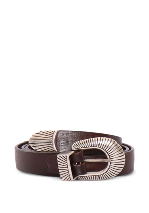 ALBERTO LUTI leather belt - Brown