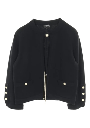 CHANEL Pre-Owned 1986-1988 long-sleeve buttoned cardigan - Black