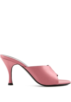 Jude Honeymoon satin heeled sandals - Pink