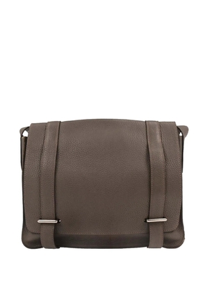 Hermès Pre-Owned 2016 27 Etain Taurillon Clemence Steve Caporal coss body bag - Brown