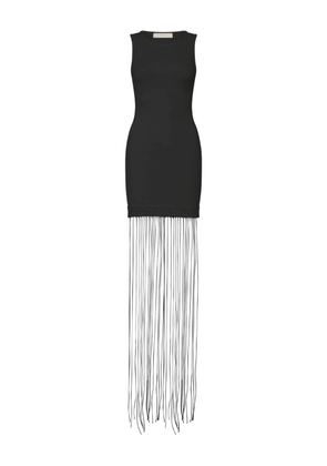 Faithfull the Brand fringed-hem mini dress - Black