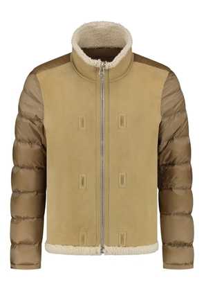 Ten C padded panelled jacket - Brown