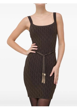 GUESS USA open-back belted mini dress - Green