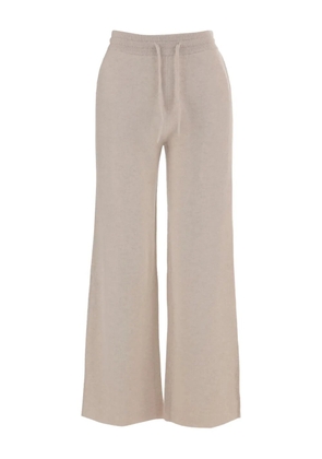 arch4 cashmere elasticated waist palazzo pants - Neutrals