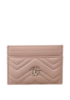 Gucci quilted logo card holder - Pink