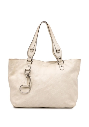 Gucci Pre-Owned 2016-2025 Guccissima Icon Bit tote bag - White