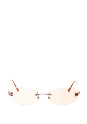 CHANEL Pre-Owned 2000s rimless sunglasses - Silver