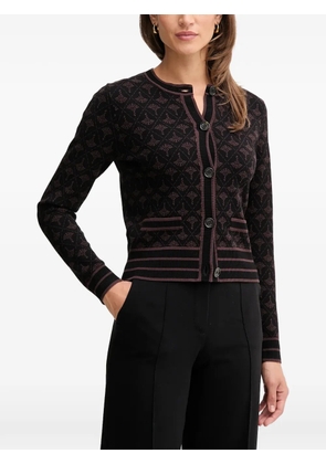 Joop! Klodi button-up patterned cardigan - Black