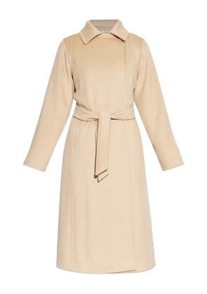 Max Mara long-sleeve belted coat - Neutrals