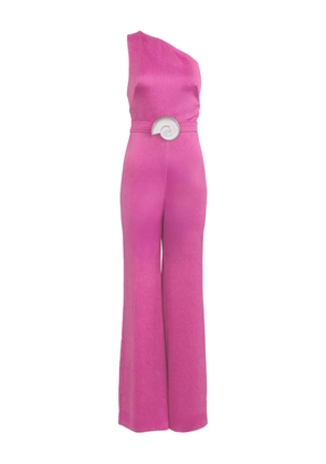 Silvia Tcherassi Monique one-shoulder belted jumpsuit - Pink